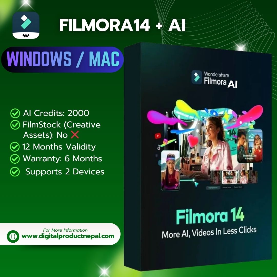 filmora 14 + Ai 2000