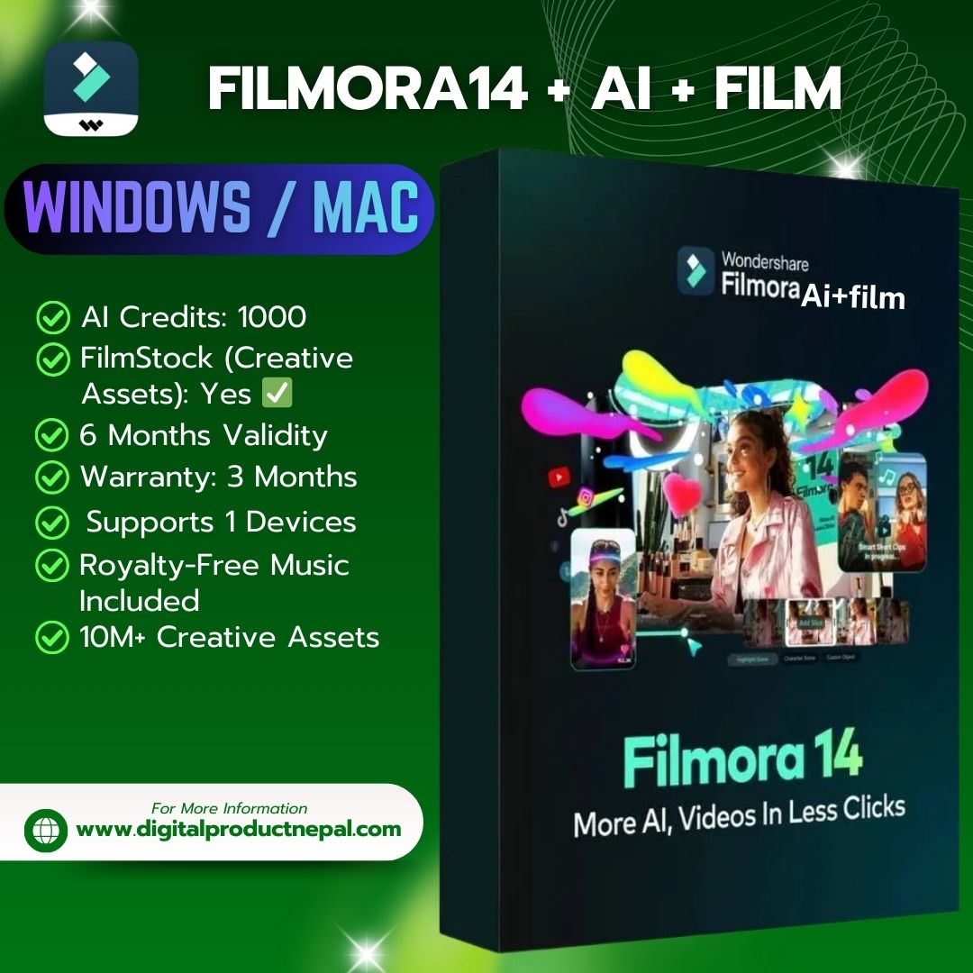 filmora 14 + Ai + film