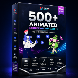 500+ Animated Graphics Bundle – JSON Assets for Creators (Nepal)