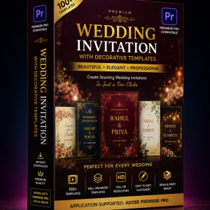 Wedding Invitation with Decorative Templates – Premiere Pro Editable Pack