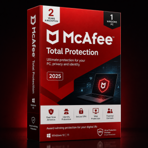 McAfee Total Protection 2025 - 2 Years (1 Windows PC)